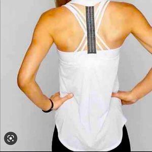 Athleta Power of She white tank top. SMALL